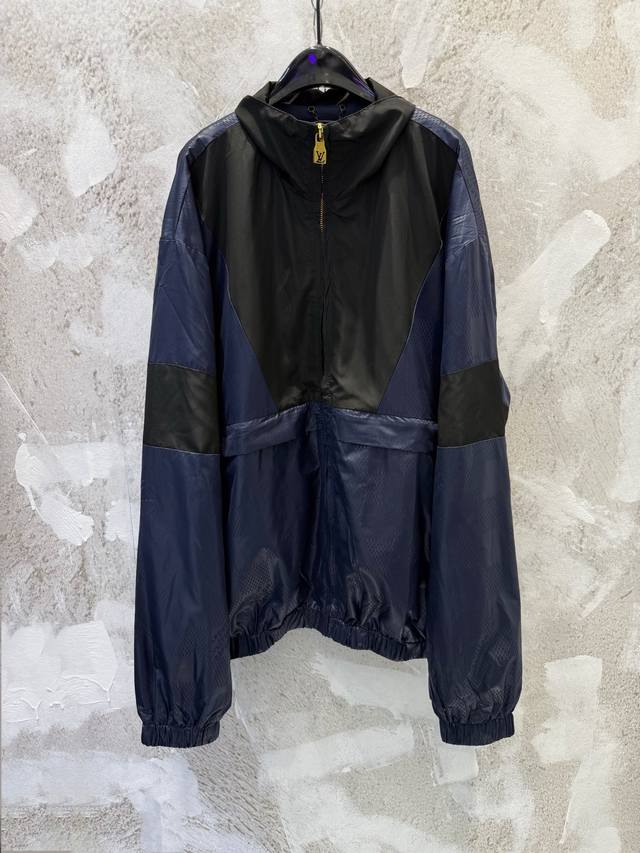 LV Louis Vuitton Denim Embossed Checkerboard Casual Sports Suit - Patchwork Desi