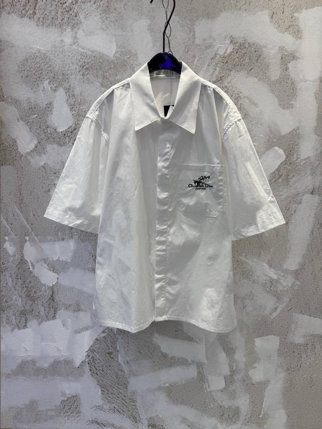 Christian Dio*Cd Couture New 25Ss Pocket Embroidered Lily of the Valley Slogan S