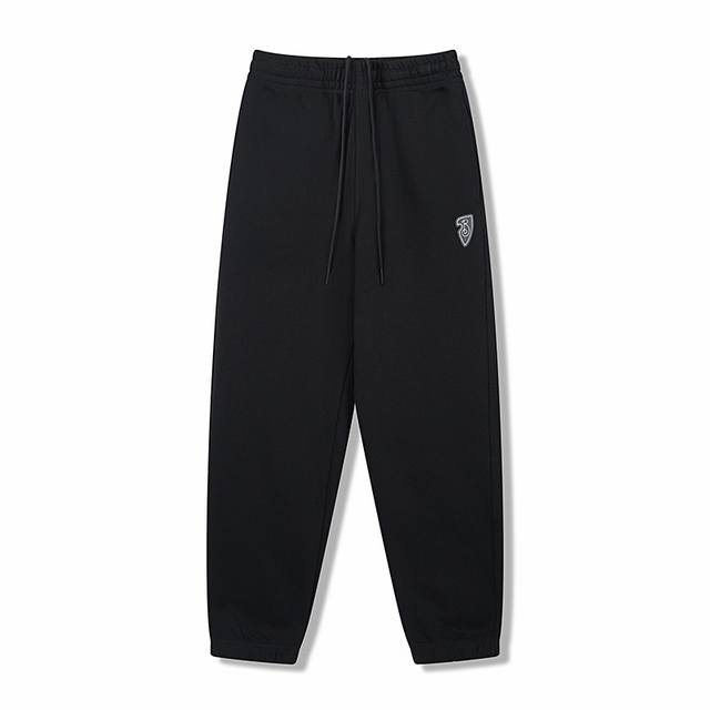 Bbr 25Ss Shield and Horse Print Casual Trousers (420G) Made of fleece cotton fab