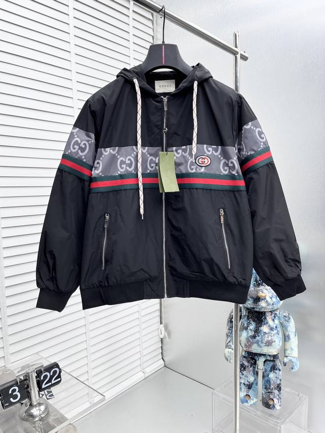 Gucc* 2025 Autumn/Winter New Men's Jacket, Reversible, Original Single Item with