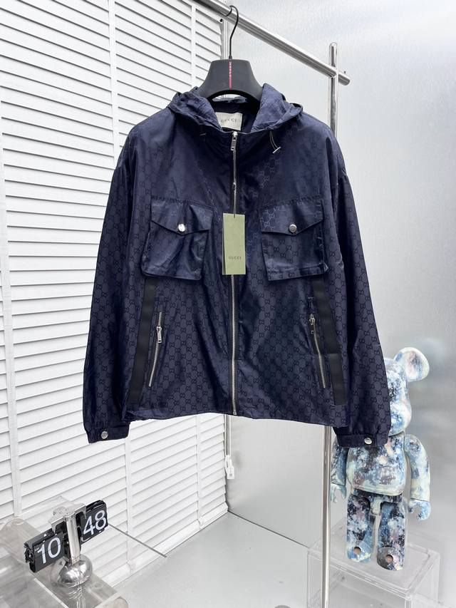 Gucc* 2025 Autumn/Winter New Men's Jacket, custom-made from boutique fabric with