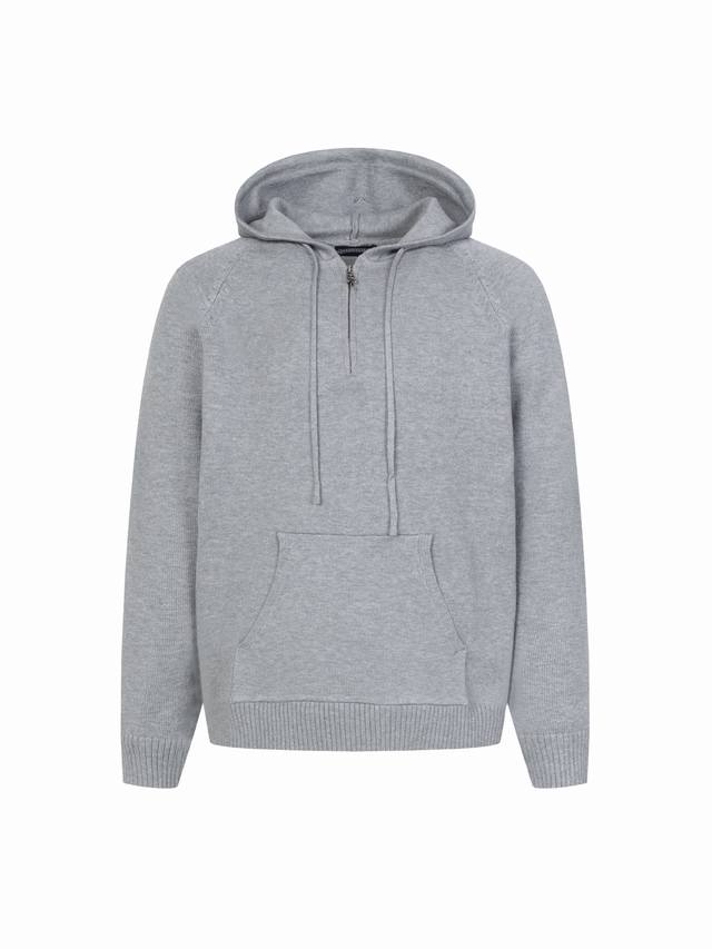 High-quality Ch patch leather label knitted hooded sweater. After a month of or