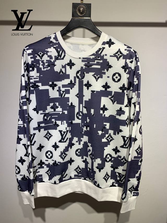 Du Vs Lv21Ss Autumn/Winter Lv Classic Loog Print Sweatshirt, Purchased from Euro