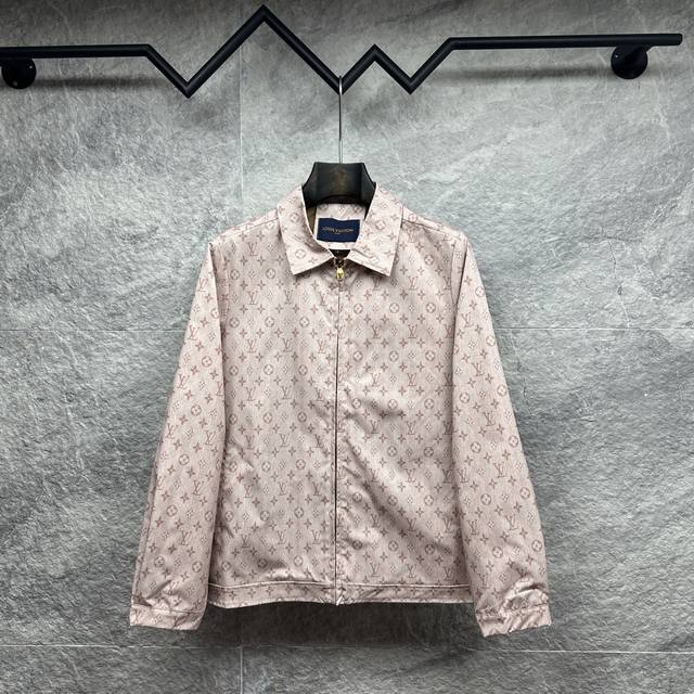 Mi Louis Vuitton 2025 New Colorful Letter All-over Logo Print Couple Jacket Made