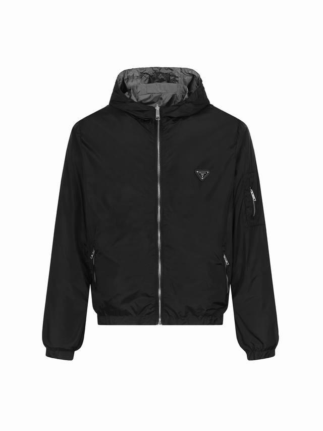 Reversible Prada 2025 New Men's Casual Custom Reversible Jacket. Wearing this s