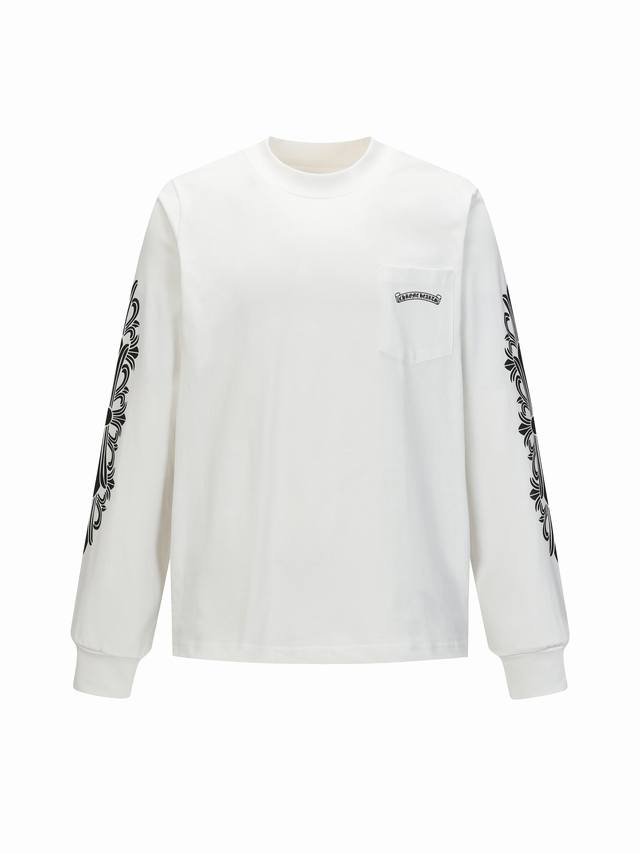 Come Hearts Chrome Hearts Graffiti Letter Limited Edition Sanskrit Print Long-Sl