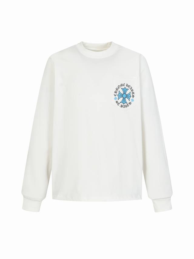 Come Hearts Limited Edition Blue Cross Print Long-Sleeve T-Shirt ( ) - A must-ha