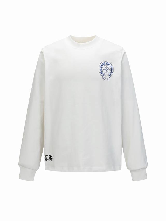 Come Hearts Chrome Hearts Horseshoe Print Long-Sleeve T-Shirt. A must-have for a