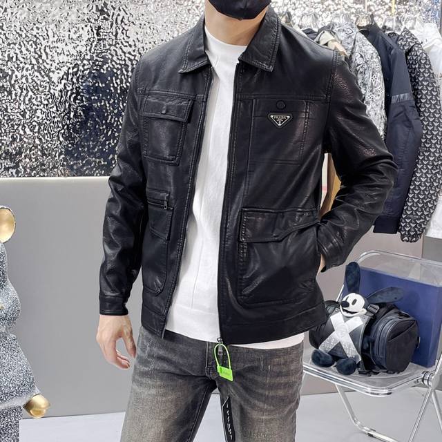Same style as Prada official website! 2025 Spring New Men's Jacket, original si