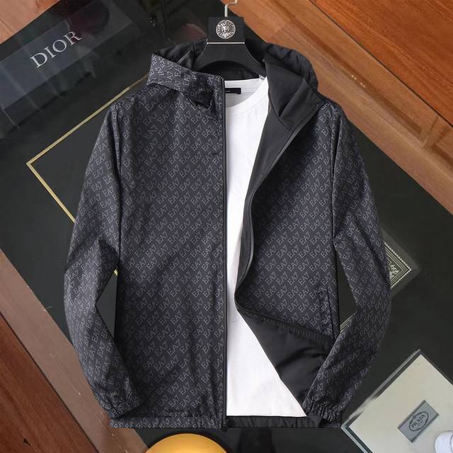 Same style as Armani official website! 2025 Spring/Autumn new men's denim jacke