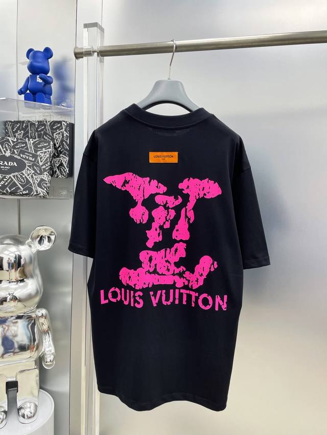 LV Louis Vuitton 2025 Summer New Arrival Printed Rhinestone Large Letter Logo Sh