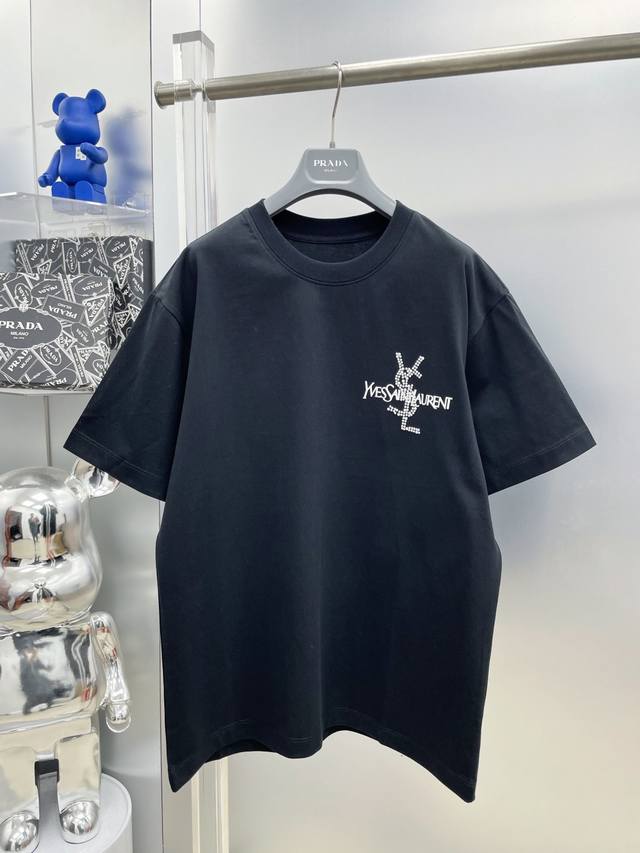 YSL Saint Laurent SLP High Weight 2025 Summer New Printed Beaded Letter Logo Sho