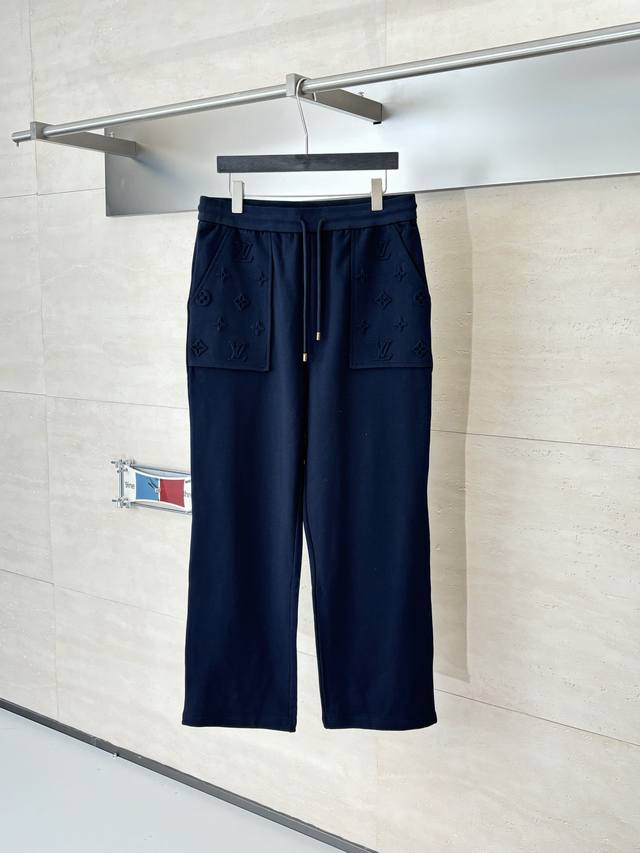 LV Louis Vuitton SS26 Early Spring New Monogram Pocket Embossed Trousers Size: S