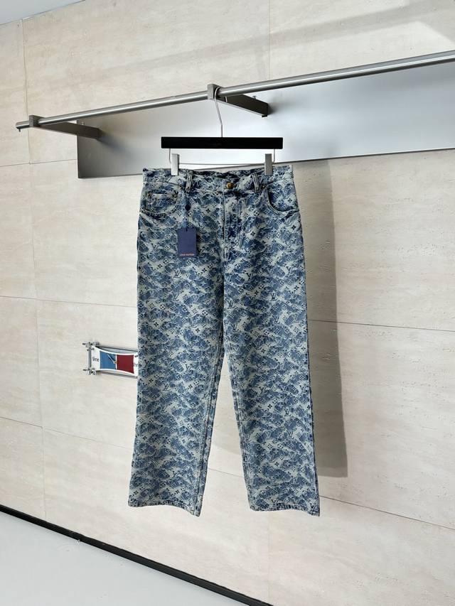 LV Louis Vuitton Fw25 Monogram all-over jacquard classic five-pocket skateboard