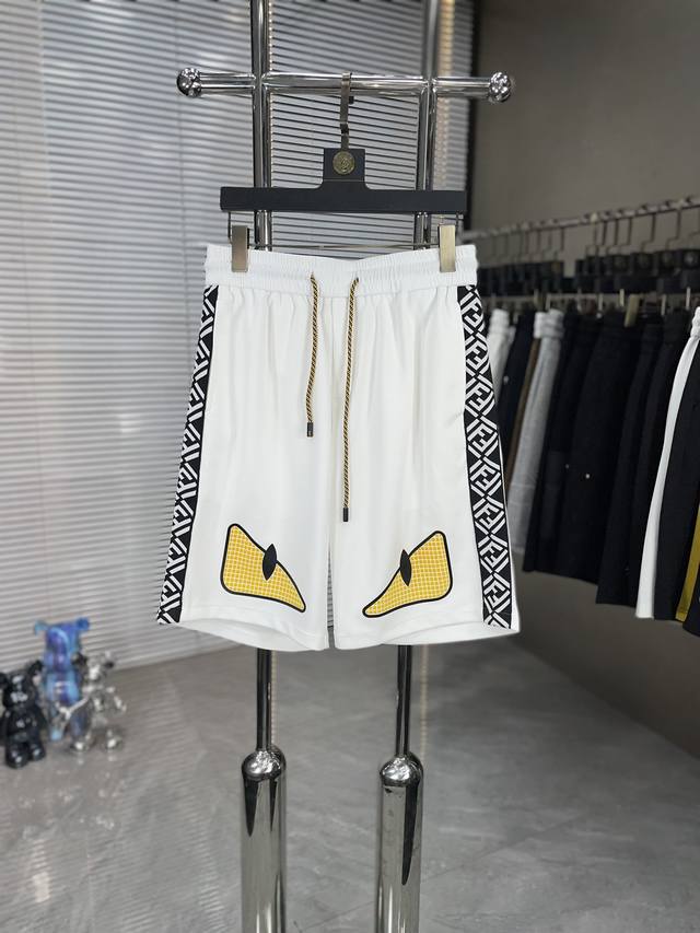 Fendi High-End Shorts Series 2025 Spring/Summer New Men's Fashion Casual Shorts