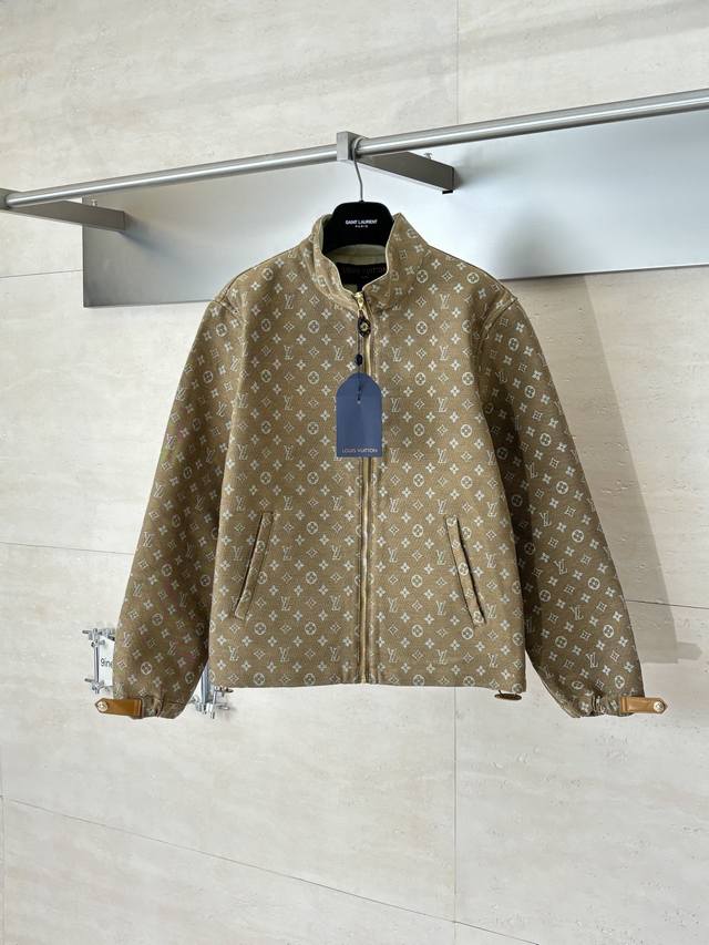 LV Louis Vuitton Fw 25 Grace Coddington Collaboration All-over Print Zip-up Jack