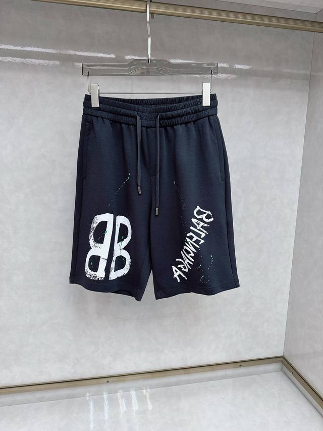 Balenciaga 2025 Summer New Men's Casual Shorts, all tags included. Made with hi