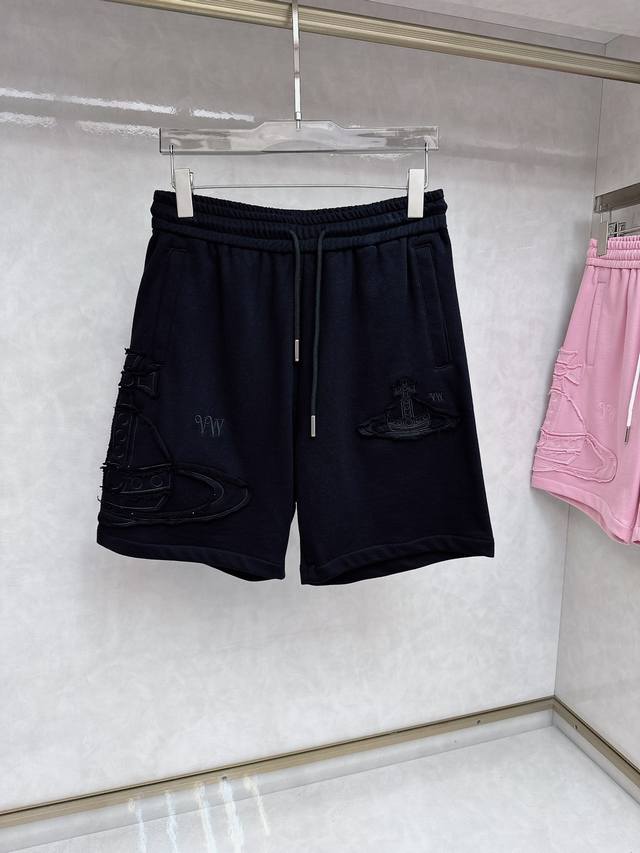 2025 Summer New Men's Casual Shorts with Complete Vivienne Westwood Labels. Mad