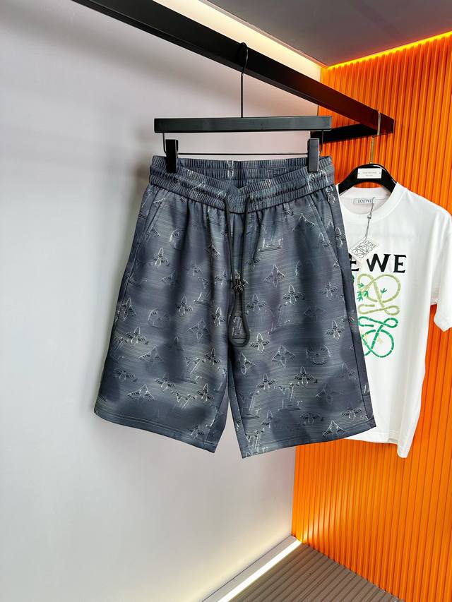 Suitable for men up to 200 lbs: Louis Vuitton 2025 Summer New Men's Casual Shor