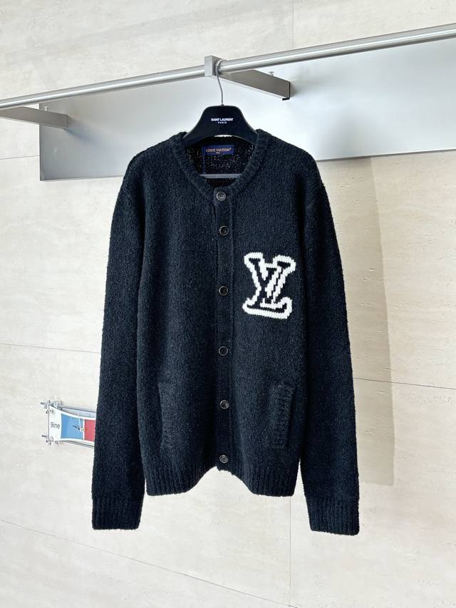 LV Louis Vuitton 25Fw Autumn/Winter New Thick Knit Intarsia Cardigan This new co