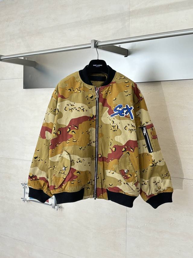 Chrome Heat* Ch Chrome Hearts Camouflage Flight Jacket/Coat ( ) Purchased from L