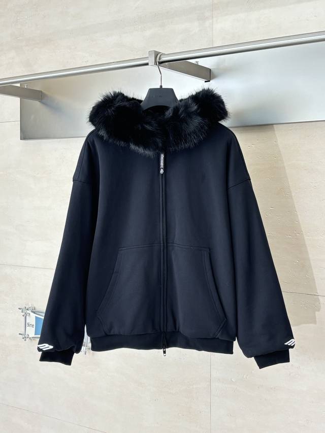 Balenciag* Paris Blcg Fw25 Winter Skiwear Series Zipper Long-Sleeve Hooded Sweat