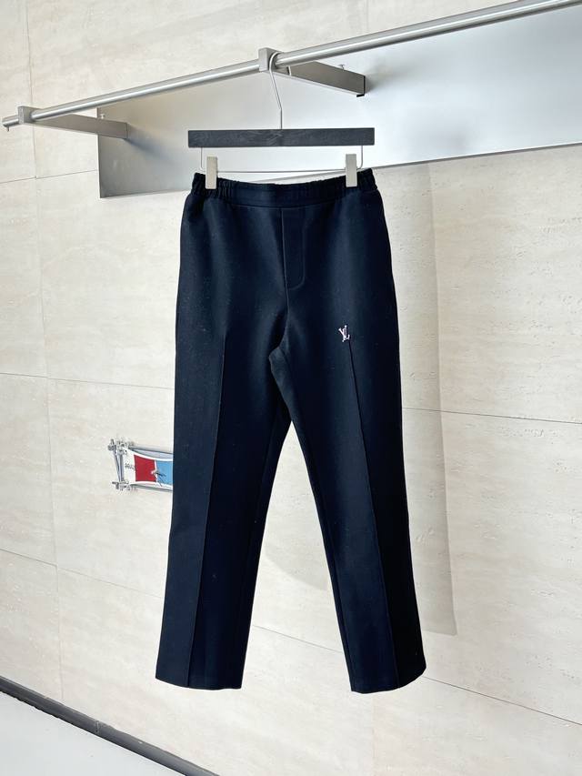 LV Louis Vuitton Fw25 New Metal Label Wool Technical Trousers Custom blended woo
