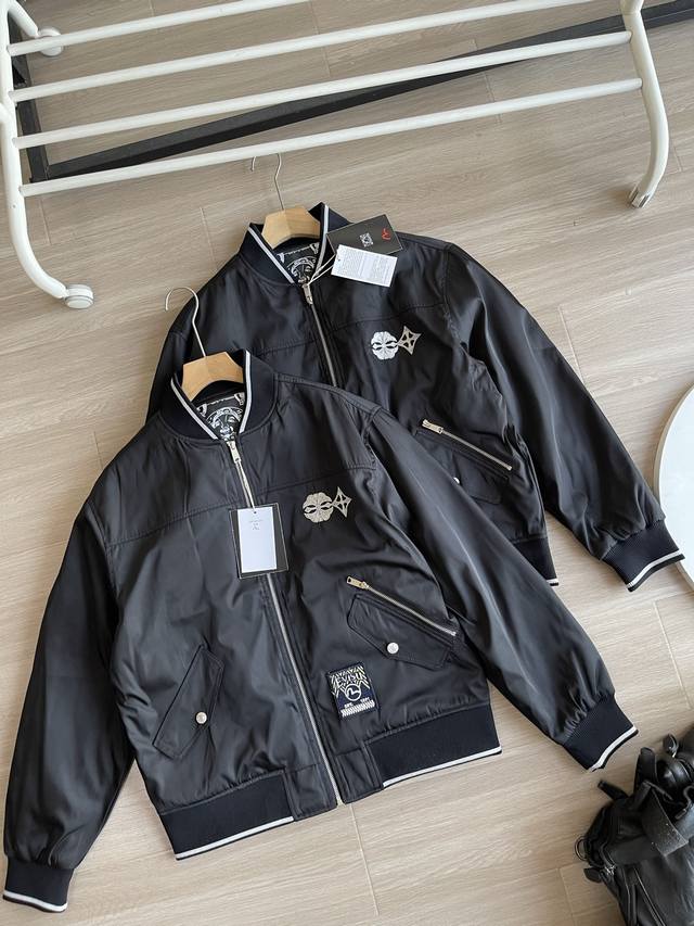 Evisu Fushen 2025 Autumn/Winter New Men's Crane Striped Large M Baseball Uniform