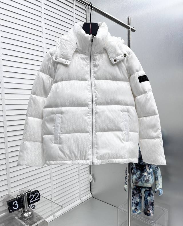 Dio*2025Ss Winter New Style Monogram Down Jacket ( ). Filled with 90% white duck