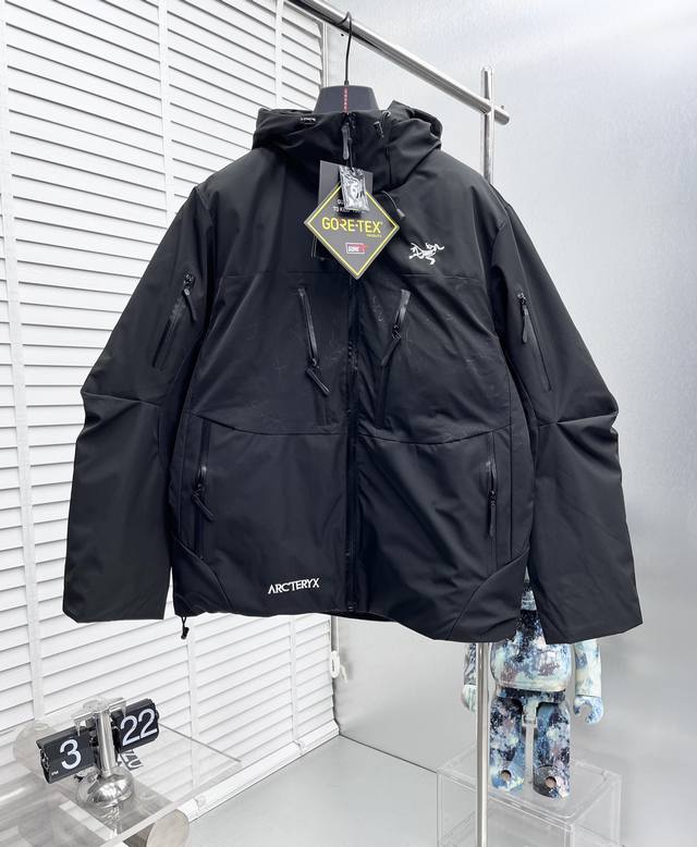 Arc* Arc'teryx 2025Ss Winter New Dark Pattern Print Patchwork Down Jacket Filled