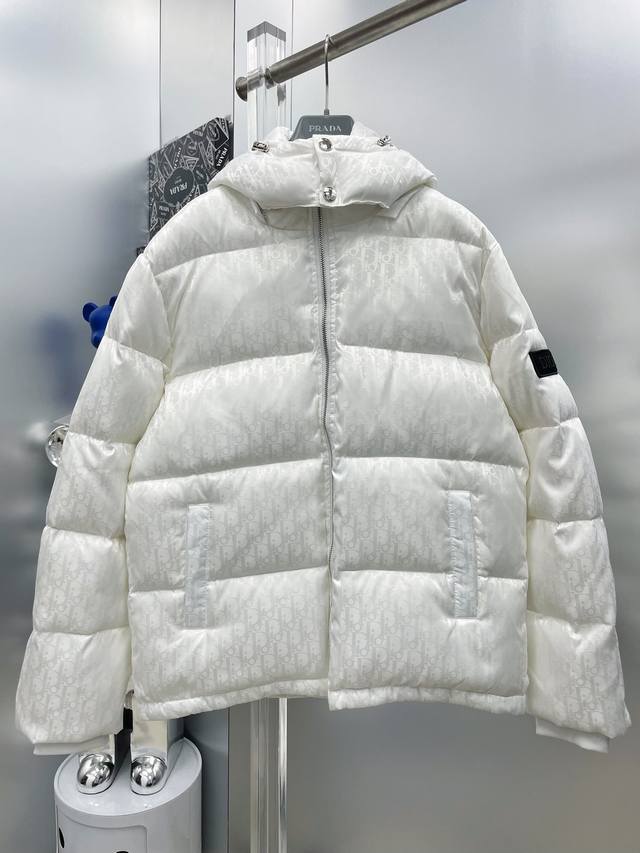 Di Dior Cd 2025 Autumn/Winter New All-over Letter Jacquard Down Jacket D All 90%