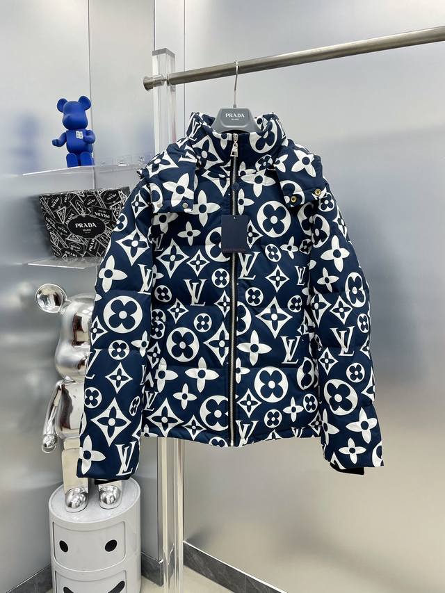 LV Louis Vuitton 2025 Autumn/Winter New All-over Monogram Logo Down Jacket, 90%
