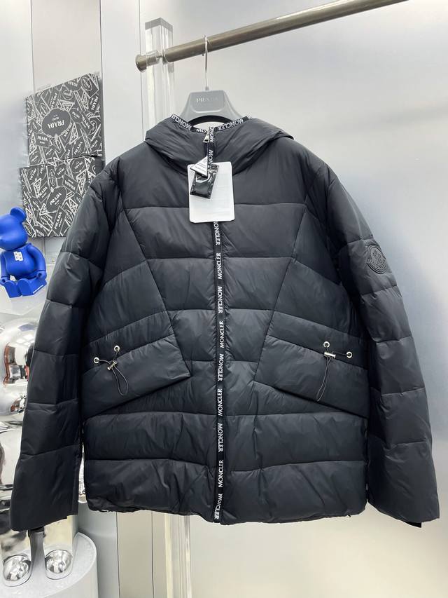 Mon* Moncler 2025 Autumn/Winter New Webbing Patchwork Pocket Logo Down Jacket Ho