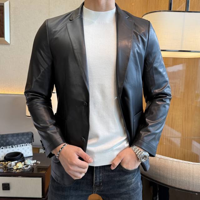 Armani Men's Sheepskin Suit Jacket. A limited edition, directly supplied from o