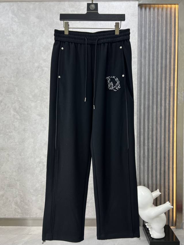 Dior 2025 Spring New Elastic Waist Casual Pants. Made with custom-made boutique
