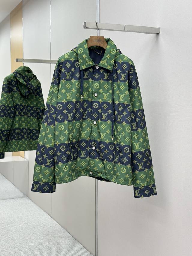 Louis Vuitton Color Block Monogram Hooded Jacket Original: Purchased from 24386