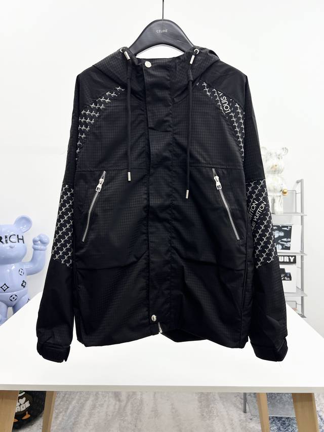 LV 2025Ss Autumn/Winter New Men's Jacket, original single quality with complete