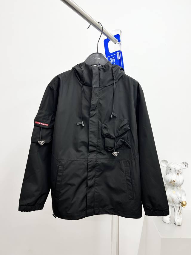 Prada men's jacket with all three tags intact, early release of the 2025 Autumn