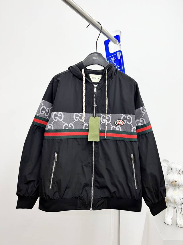 Gucci men's jacket with all three tags intact, early release of the 2025 Autumn