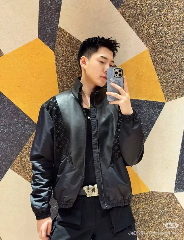 Louis Vuitton * 25S New Arrival! Original custom-made patchwork leather jacquar