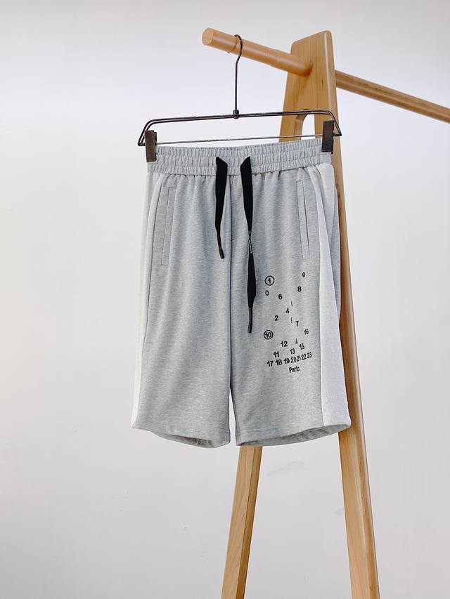 Maison Margiela Mm6 2025 Spring/Summer New Arrival Drawstring Embroidered Shorts