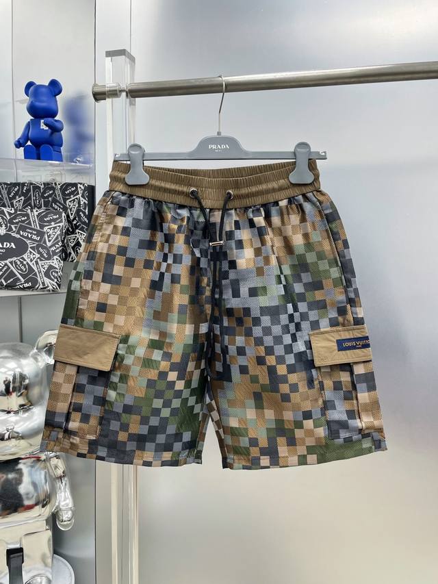 LV Louis Vuitton 2025 Spring/Summer New Brand Logo Shorts, available simultaneou