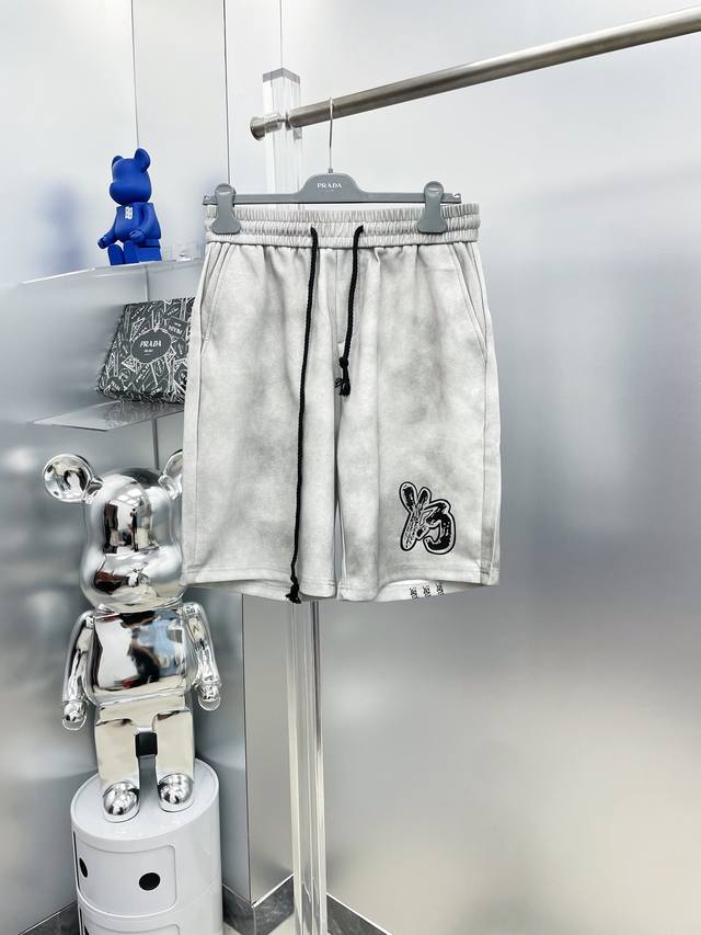 Y3 Yohji Yamamoto 2025 Summer New Letter Logo Shorts. High-end custom-made breat
