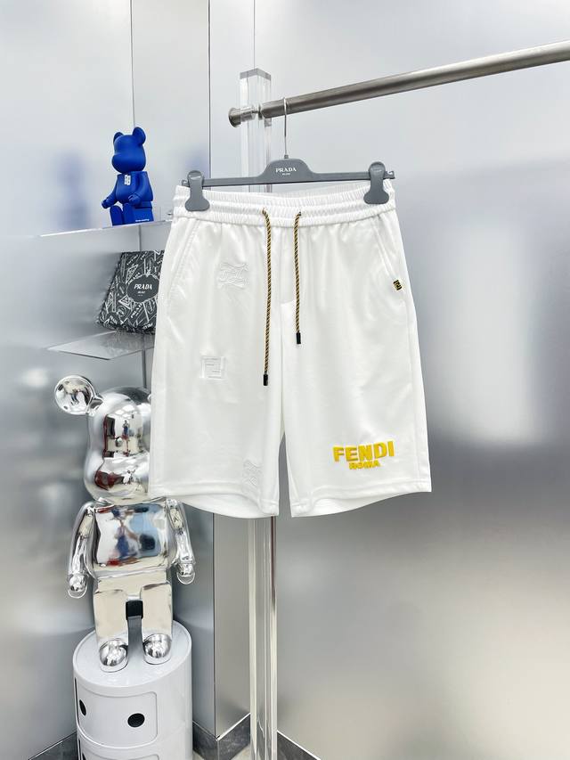 Fen Fendi 2025 Summer New Letter Logo Shorts D Premium custom breathable fabric,