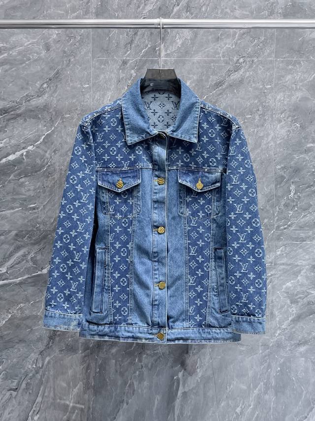 Louis Vuitton LV 2025 Spring/Autumn New Arrival Jacket, Denim Runway New Arriva