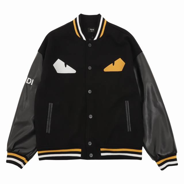 Fendi Monster Eyeglasses Baseball Jacket Size: Xs-L