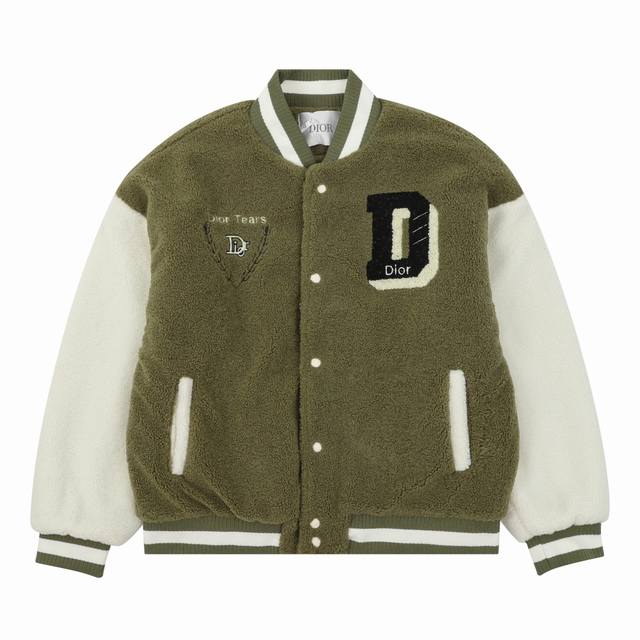 Dior Floral Embroidered Letter Lambswool Coat Size: Xs-L