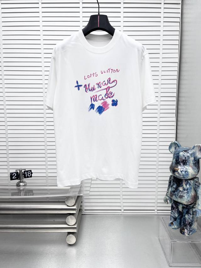 LV*25Ss Summer New Short-Sleeve T-Shirt, fashionable imported original fabric, c