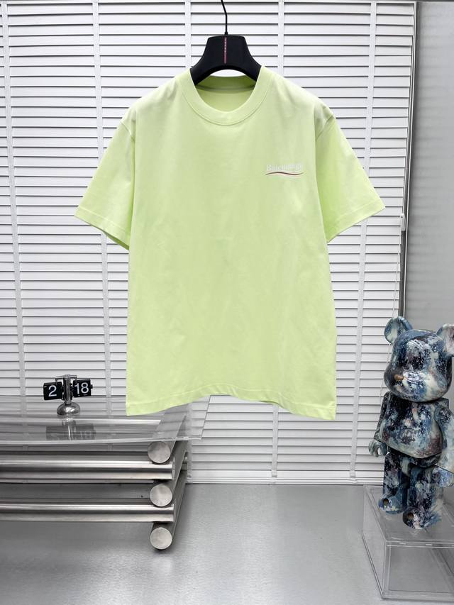 Balenciaga Paris 2025 Spring/Summer New Short-Sleeve Crew Neck T-Shirt. High-end