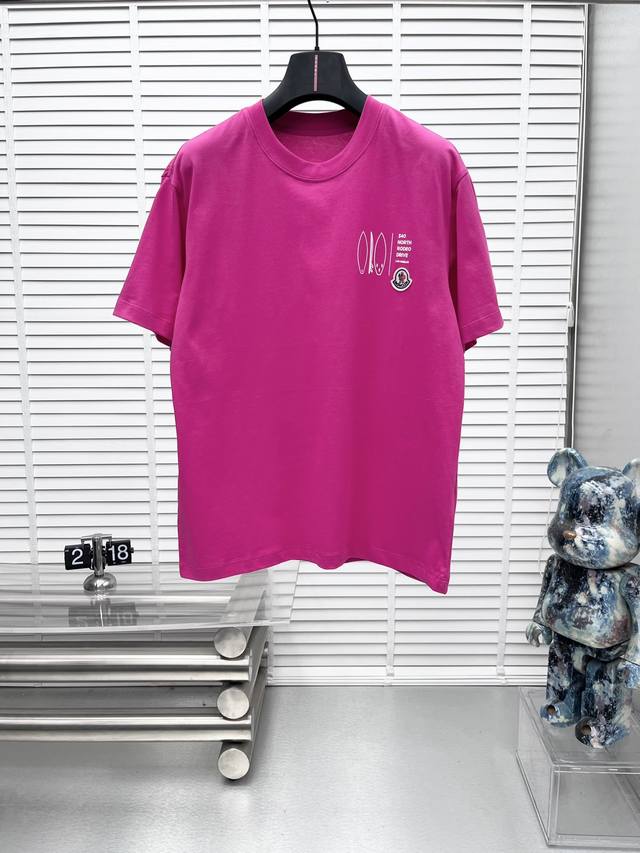 Moncle* 2025 Spring/Summer New Short-Sleeve Crew Neck T-Shirt. High-end custom d